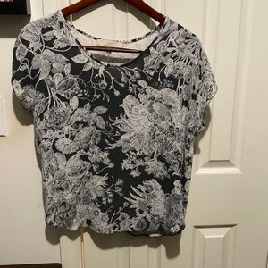 Black and Gray Top